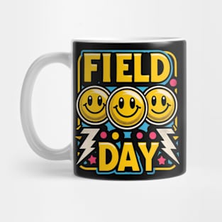 Hippie Retro Field Day Design for Kids, Teachers Field Day Mug